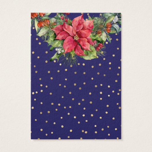 Weihnachtsnachtsnacht Blue Gold Earring Display Ca (Rückseite)