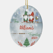 Weihnachtsnachtsnacht Keramik Ornament (Rechts)