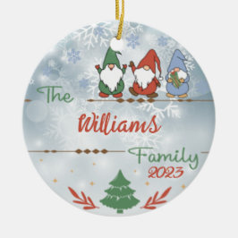 Weihnachtsnachtsnacht Keramik Ornament