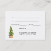 Weihnachtsnachtsnachtsgeschenk Rabattkarte (Rückseite)