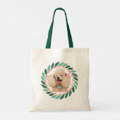 Weihnachtsnachtsnachtsnacht in Pastellrosa Tragetasche (Rückseite)