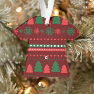 Weihnachtsnachtsnachtsnacht und -getränk-Set Ornament