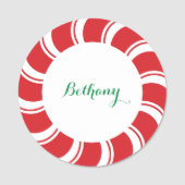 Weihnachtsnachtsnachtsnachtsnacht-Abzeichen Runde Namensschild (Vorderseite)