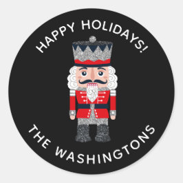 Weihnachtsnachtsnachtsnachtsnachtsnacht-Sticker Runder Aufkleber