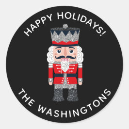 Weihnachtsnachtsnachtsnachtsnachtsnacht-Sticker Runder Aufkleber