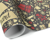 Weihnachtsnachtsnachtsnachtsnachtsnamenspenden in  geschenkpapier (Rolleneckpunkt)