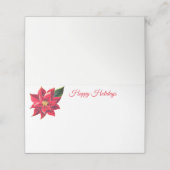 Weihnachtsnachtsnachtsnachtsnamenkarte Platzkarte (Außenseite Aufgefaltet)