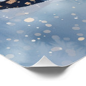 Weihnachtsnachtsnachtsnachtsstadt Poster (Ecke)