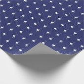 Weihnachtsnachtsnachtsschneeflocken - niedliches G Geschenkpapier (Ecke)