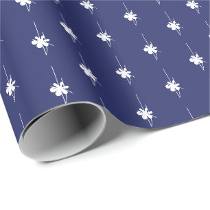 Weihnachtsnachtsnachtsschneeflocken - niedliches G Geschenkpapier