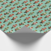Weihnachtsnachtsnährstoffminze Geschenkpapier (Ecke)