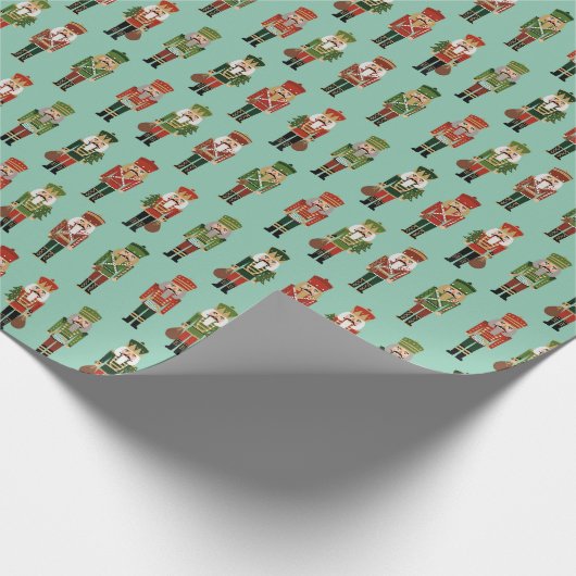 Weihnachtsnachtsnährstoffminze Geschenkpapier (Ecke)