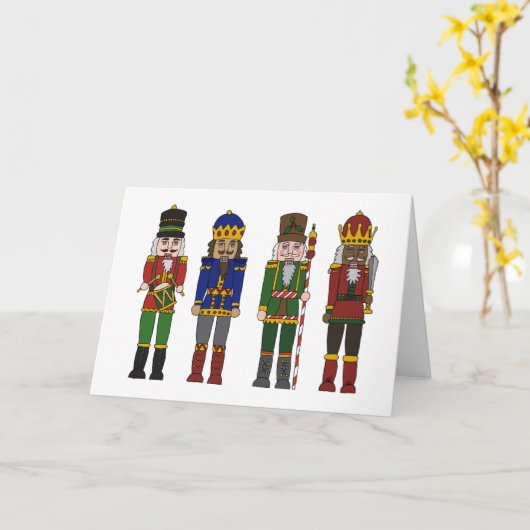 Weihnachtsnachtsnahrungsmittel-Karte Karte (Gelbe Blume)