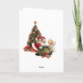 Weihnachtsnachtsname des Großkindes Feiertagskarte (Rückseite)