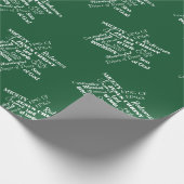Weihnachtsnachtsnamen von Jesus Wrapping Paper Geschenkpapier (Ecke)