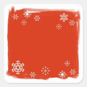 Weihnachtsnachtsnamenstags oder individuell anpass quadratischer aufkleber
