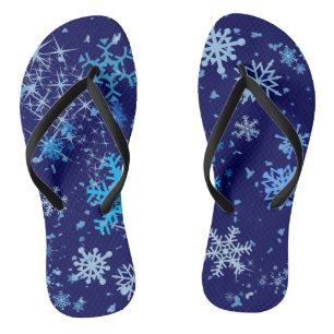 Weihnachtsnachtsschnee Badesandalen