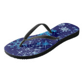 Weihnachtsnachtsschnee Badesandalen (Schrägansicht)