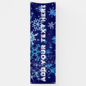 Weihnachtsnachtsschnee Banner (Vertikal)