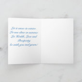 Weihnachtsnachtsschnee Feiertagskarte (Innenseite)