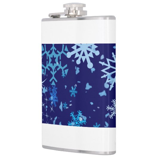 Weihnachtsnachtsschnee Flachmann (Links)