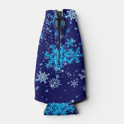 Weihnachtsnachtsschnee Flaschenkühler (Rückseite)