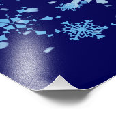 Weihnachtsnachtsschnee Fotodruck (Ecke)