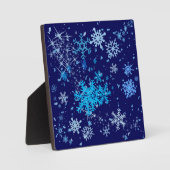 Weihnachtsnachtsschnee Fotoplatte (Vorderseite)