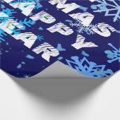 Weihnachtsnachtsschnee Geschenkpapier (Ecke)