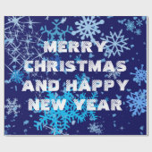 Weihnachtsnachtsschnee Geschenkpapier (Flach)