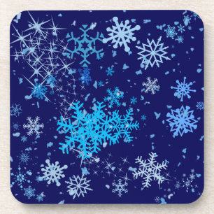 Weihnachtsnachtsschnee Getränkeuntersetzer
