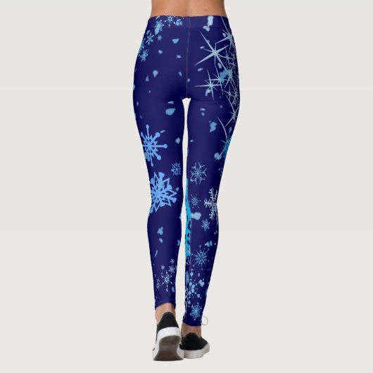 Weihnachtsnachtsschnee Leggings (Rückseite)