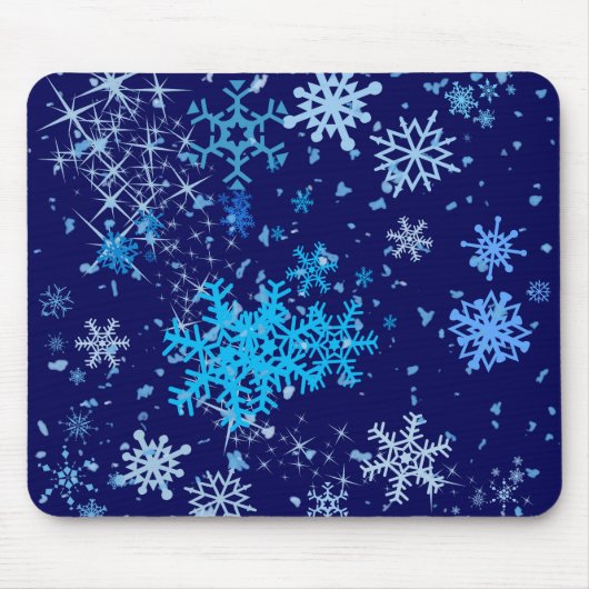 Weihnachtsnachtsschnee Mousepad (Vorne)