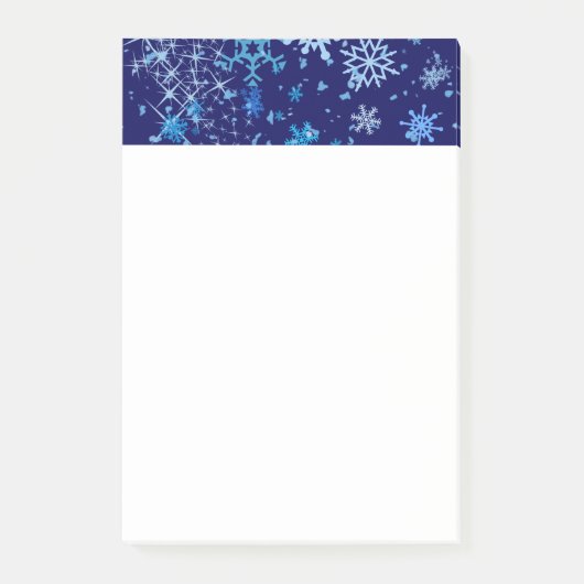 Weihnachtsnachtsschnee Post-it Klebezettel (Vorderseite)