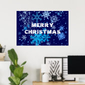 Weihnachtsnachtsschnee Poster (Heimbüro)