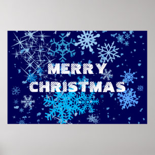 Weihnachtsnachtsschnee Poster