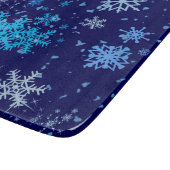 Weihnachtsnachtsschnee Schneidebrett (Ecke)