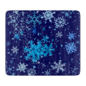 Weihnachtsnachtsschnee Schneidebrett (Vorderseite)