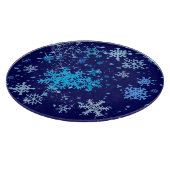 Weihnachtsnachtsschnee Schneidebrett (Ecke)