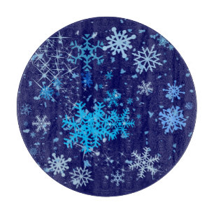 Weihnachtsnachtsschnee Schneidebrett