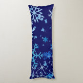 Weihnachtsnachtsschnee Seitenschläferkissen (Rückseite (Vertikal))