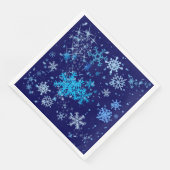 Weihnachtsnachtsschnee Serviette (Ecke)