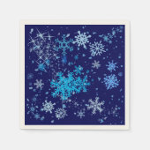 Weihnachtsnachtsschnee Serviette (Vorderseite)