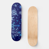Weihnachtsnachtsschnee Skateboard (Vorderseite)