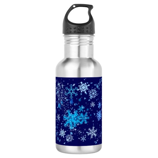 Weihnachtsnachtsschnee Trinkflasche (Vorderseite)