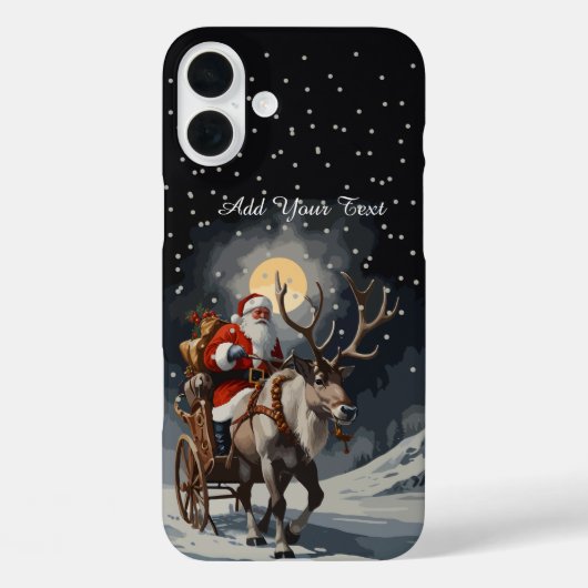 Weihnachtsnachtstelefonfälle Case-Mate iPhone Hülle (Rückseite)
