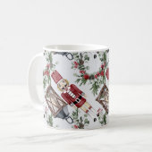 Weihnachtsnährer & Lanterns Kaffeetasse (Vorderseite Links)