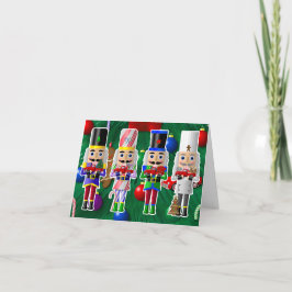 Weihnachtsnährer mit kleinen roten LKW Feiertagskarte