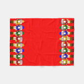 Weihnachtsnährkracker Fleecedecke (Vorderseite (Horizontal))