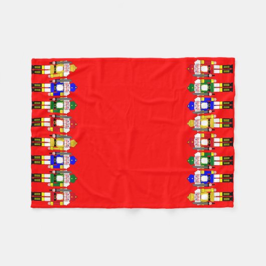 Weihnachtsnährkracker Fleecedecke (Vorderseite (Horizontal))